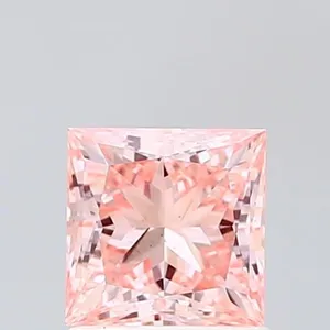 1.03ct PRINCESS Fancy Intense Pink VS1 Coloured Lab diamond