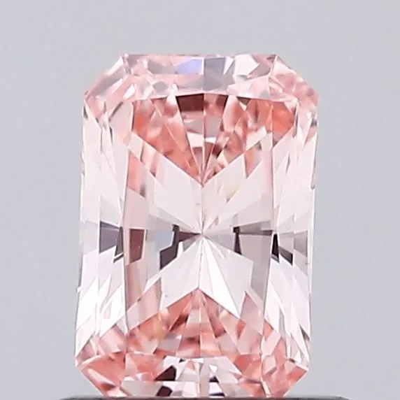 0.66ct RADIANT Fancy Intense Pink VS1 Coloured Lab diamond