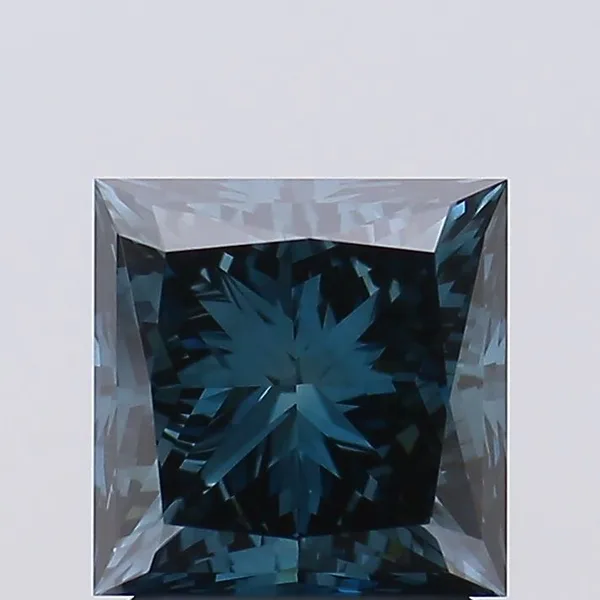2.26ct PRINCESS Fancy Deep Blue VVS2 Coloured Lab diamond