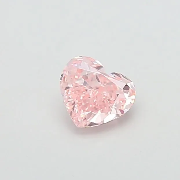1.05ct HEART Fancy Intense Pink VS2 Coloured Lab diamond