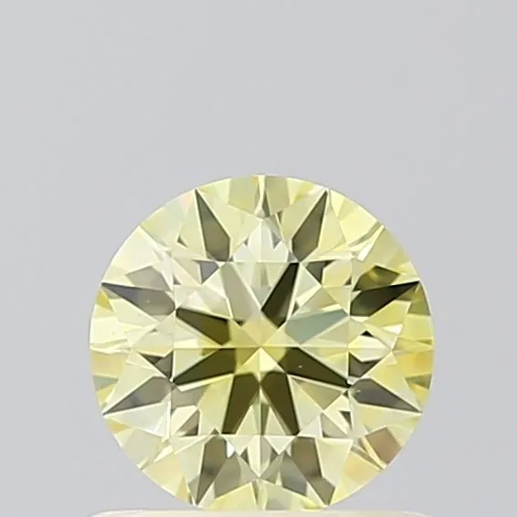 0.60ct ROUND Fancy Yellow VS1 Coloured Lab diamond
