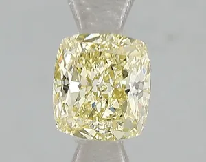 1ct CUSHION Fancy Intense Yellow VS1 Coloured Lab diamond