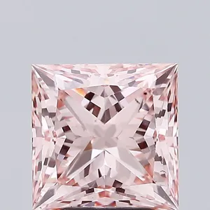 3.13ct PRINCESS Fancy Intense Pink VS1 Coloured Lab diamond