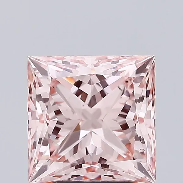 3.13ct PRINCESS Fancy Intense Pink VS1 Coloured Lab diamond