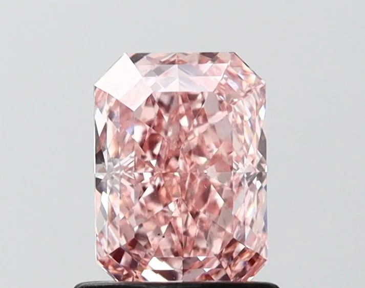 1.07ct RADIANT Fancy Intense Pink VS1 Coloured Lab diamond