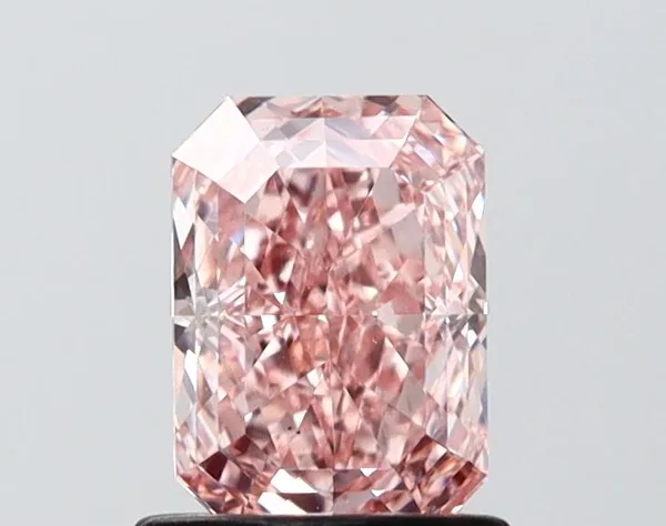 1.07ct RADIANT Fancy Intense Pink VS1 Coloured Lab diamond
