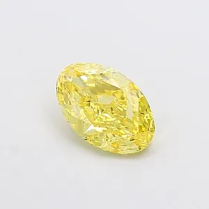 1.14ct OVAL Fancy Intense Yellow VS1 Coloured Lab diamond