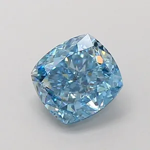 1.04ct CUSHION Fancy Vivid Blue VVS2 Coloured Lab diamond