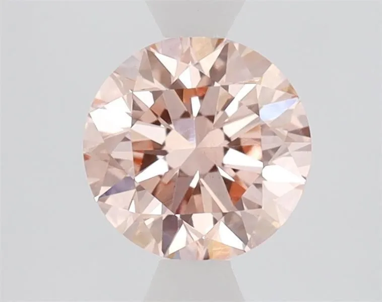 1.10ct ROUND Fancy Intense Pink VS1 Coloured Lab diamond