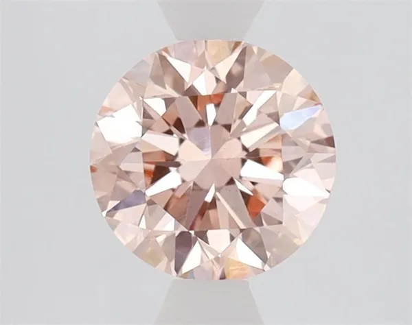 1.1ct ROUND Fancy Intense Pink VS1 Coloured Lab diamond