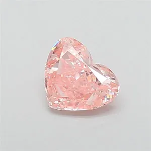 1.78ct HEART Fancy Vivid Pink VS2 Coloured Lab diamond