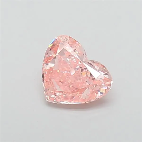 1.78ct HEART Fancy Vivid Pink VS2 Coloured Lab diamond