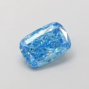 1.02ct CUSHION Fancy Vivid Blue VS1 Coloured Lab diamond