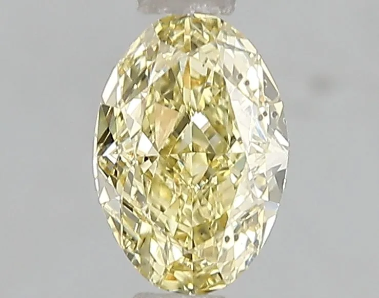 1.00ct OVAL Fancy Intense Yellow SI1 Coloured Lab diamond