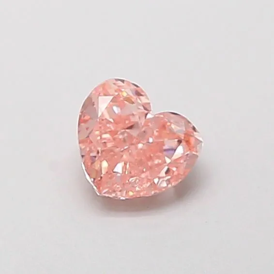0.44ct HEART Fancy Intense Pink VS1 Coloured Lab diamond