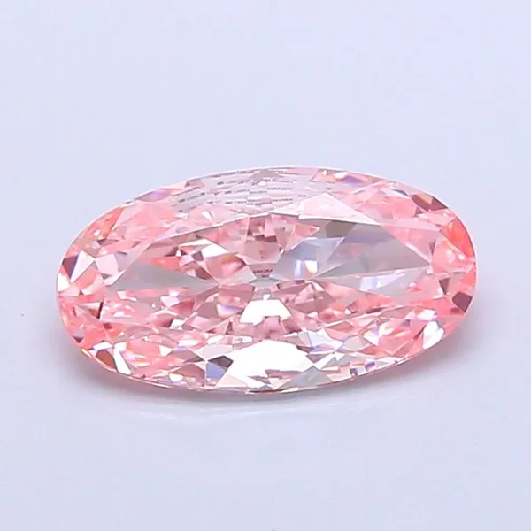 1.01ct OVAL Fancy Vivid Pink VVS2 Coloured Lab diamond