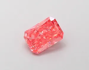 1.03ct RADIANT Fancy Vivid Orange Pink VS2 Coloured Lab diamond