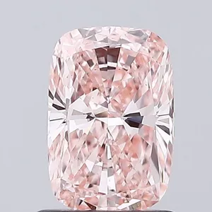 1ct CUSHION Fancy Vivid Pink VS1 Coloured Lab diamond