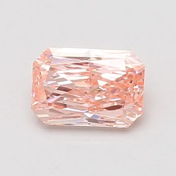 0.71ct RADIANT Fancy Vivid Pink VS1 Coloured Lab diamond