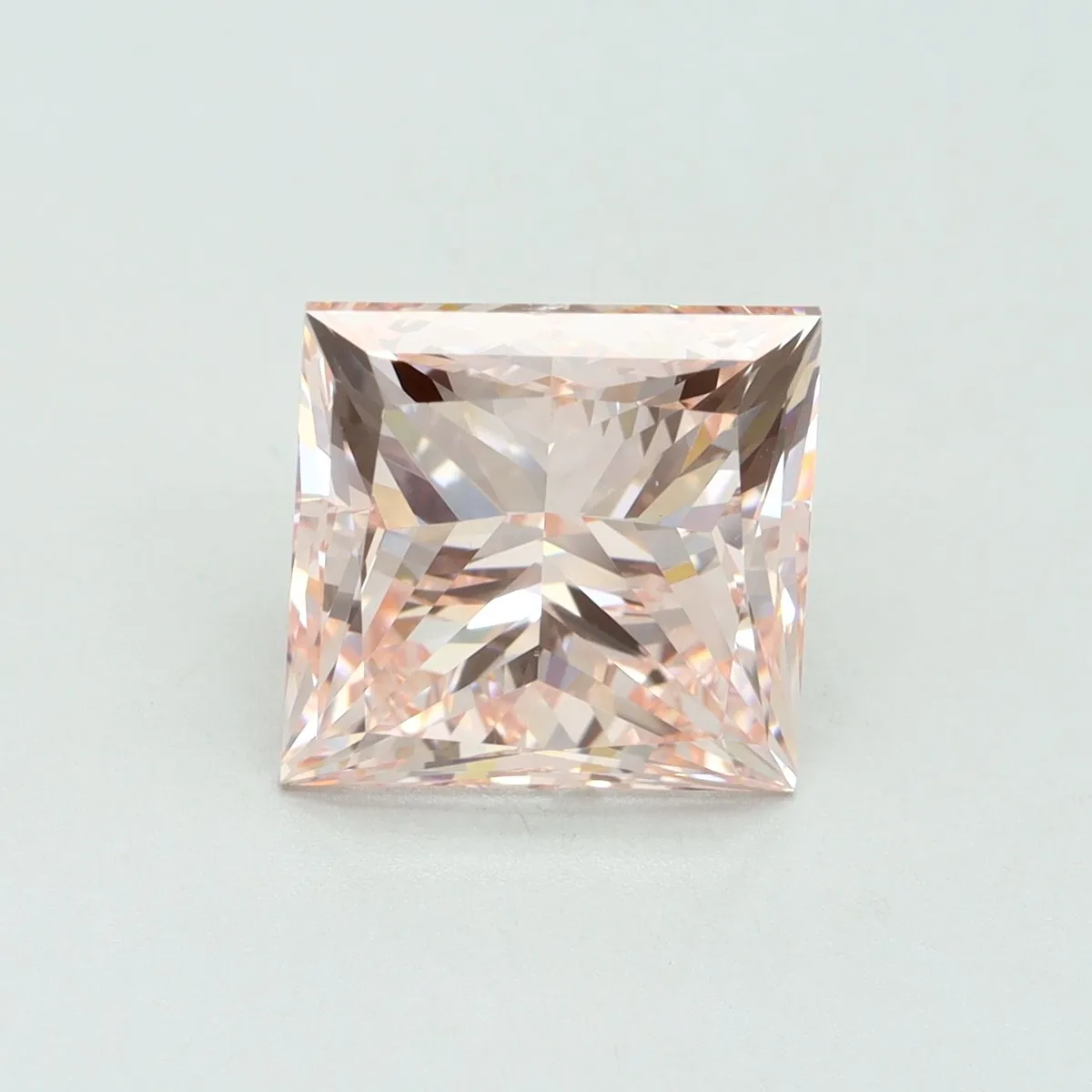 4.72ct PRINCESS Fancy Intense Pink VS1 Coloured Lab diamond