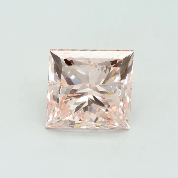 4.72ct PRINCESS Fancy Intense Pink VS1 Coloured Lab diamond