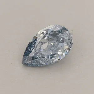 0.35ct PEAR Fancy Vivid Blue VS1 Coloured Lab diamond