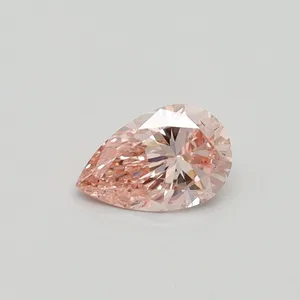 0.41ct PEAR Fancy Brownish Pink VS2 Coloured Lab diamond