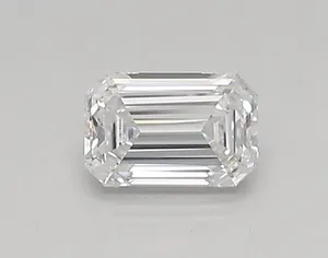 0.34ct EMERALD D IF Lab diamond