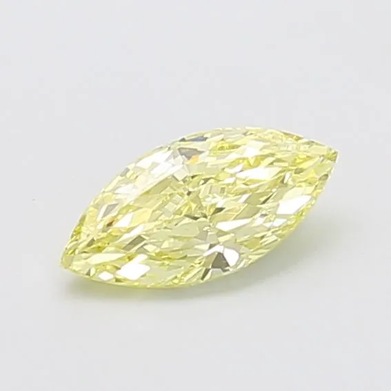 0.78ct MARQUISE Fancy Yellow VS1 Coloured Lab diamond