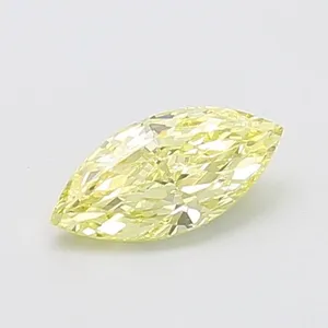 0.78ct MARQUISE Fancy Yellow VS1 Coloured Lab diamond