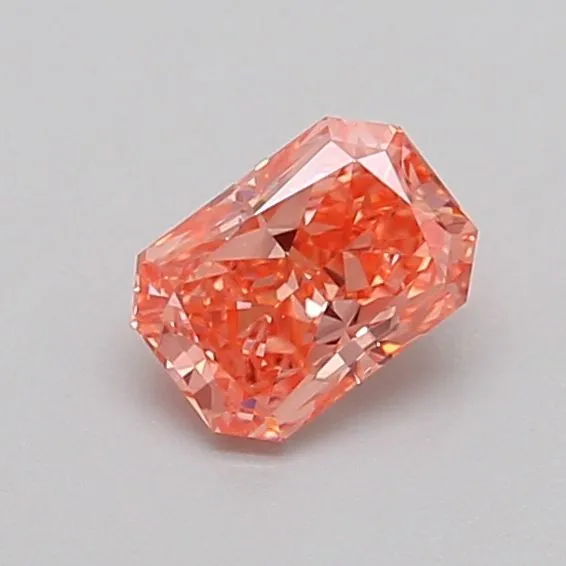 0.50ct RADIANT Fancy Vivid Pink VS2 Coloured Lab diamond
