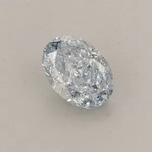 0.4ct OVAL Fancy Intense Blue VS1 Coloured Lab diamond