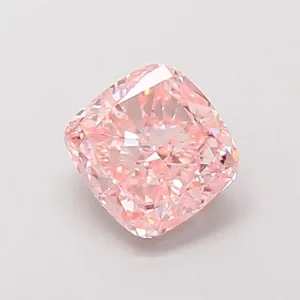 1.02ct CUSHION Fancy Vivid Pink VVS2 Coloured Lab diamond