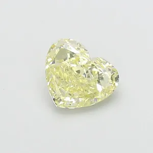 1.28ct HEART Fancy Yellow VVS2 Coloured Lab diamond