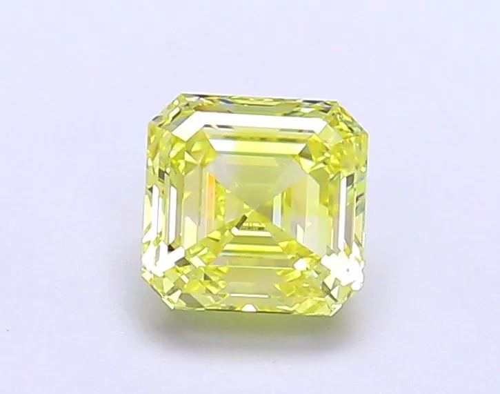 1.02ct EMERALD Fancy Intense Yellow VVS2 Coloured Lab diamond