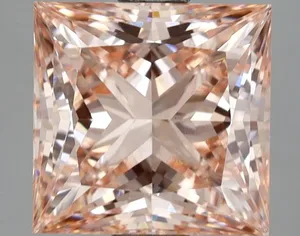 2.57ct PRINCESS Fancy Vivid Pink VS1 Coloured Lab diamond