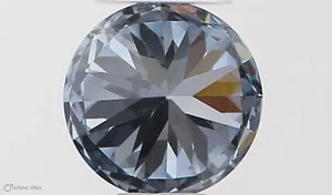 0.31ct ROUND Fancy Vivid Blue VVS1 Coloured Lab diamond