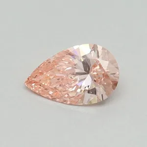 0.3ct PEAR Fancy Intense Pink VS1 Coloured Lab diamond