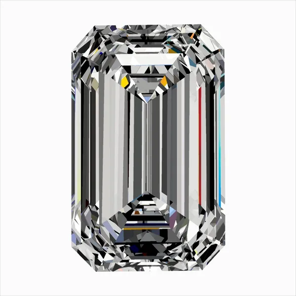 0.3ct EMERALD F VS2 Natural diamond
