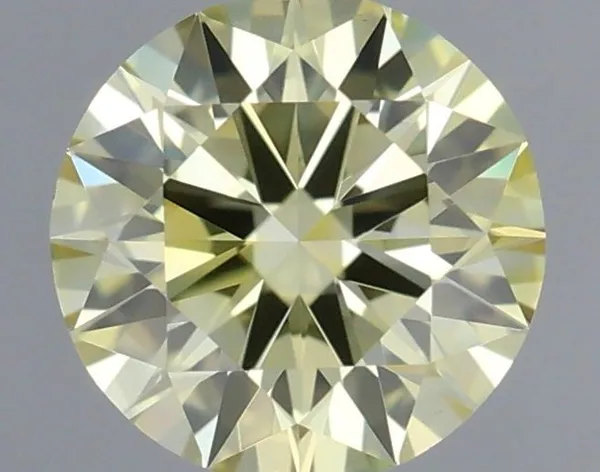 0.33ct ROUND Fancy Yellow VVS1 Coloured Lab diamond