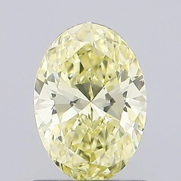 0.82ct OVAL Fancy Yellow VS2 Coloured Lab diamond