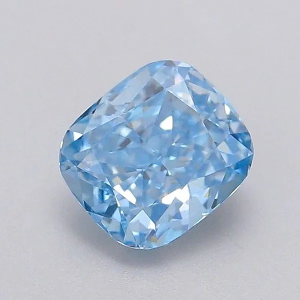 1.04ct CUSHION Fancy Vivid Blue VS1 Coloured Lab diamond