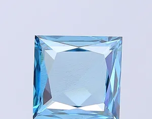 2.25ct PRINCESS Fancy Vivid Blue SI1 Coloured Lab diamond