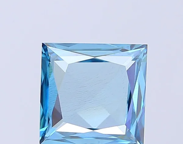 2.25ct PRINCESS Fancy Vivid Blue SI1 Coloured Lab diamond