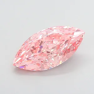 2.04ct MARQUISE Fancy Vivid Pink VVS2 Coloured Lab diamond