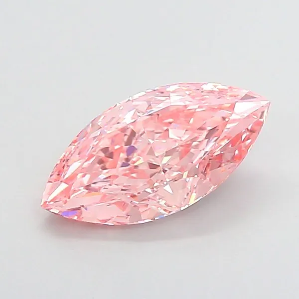 2.04ct MARQUISE Fancy Vivid Pink VVS2 Coloured Lab diamond