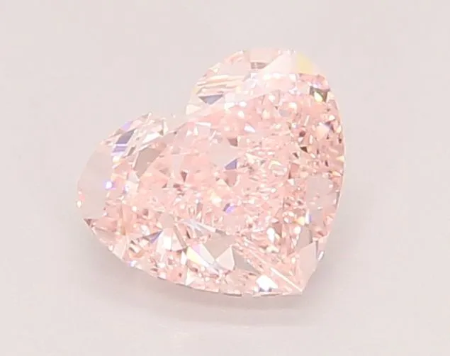 1.01ct HEART Fancy Intense Pink VVS2 Coloured Lab diamond