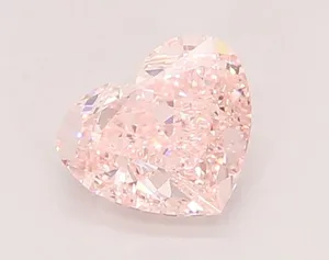 1.01ct HEART Fancy Intense Pink VVS2 Coloured Lab diamond