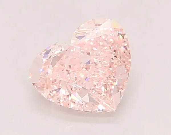 1.01ct HEART Fancy Intense Pink VVS2 Coloured Lab diamond