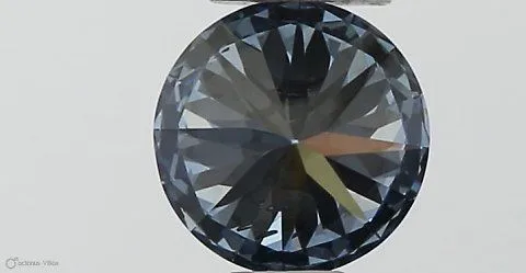 0.36ct ROUND Fancy Vivid Blue SI1 Coloured Lab diamond